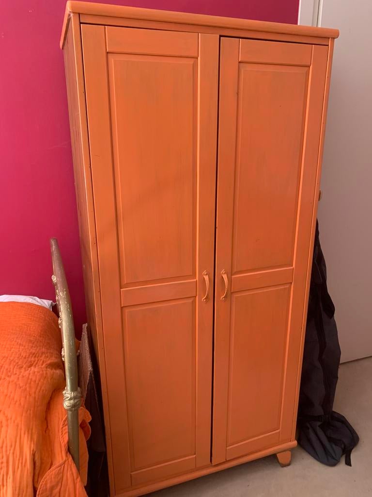 Houten meidenkast IKEA (167x80x50), Ophalen, Met deur(en), Gebruikt, 50 tot 100 cm