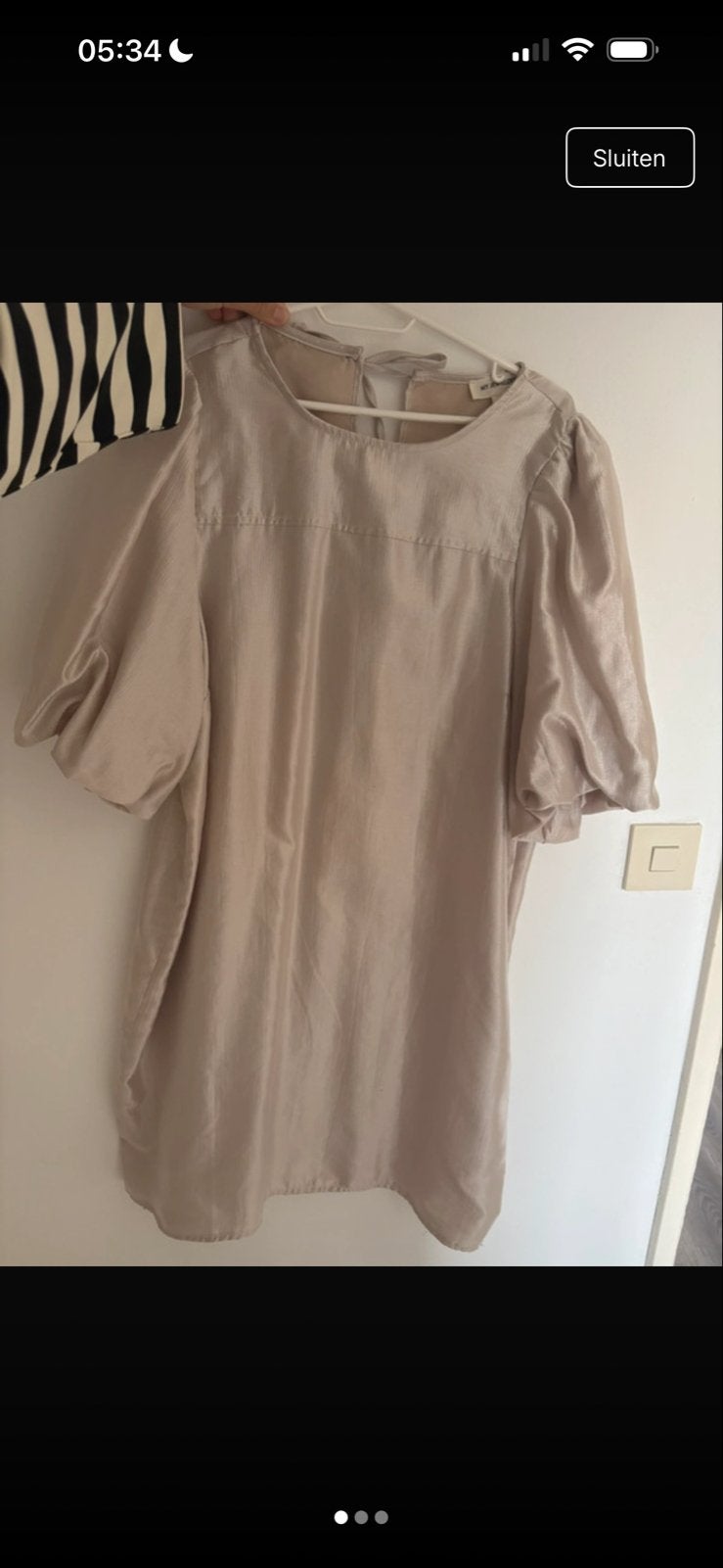 My Jewellery jurk, Kleding | Dames, Ophalen of Verzenden, Zo goed als nieuw, Maat 46/48 (XL) of groter, Beige
