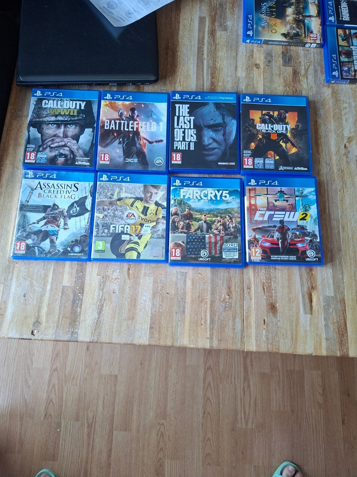 PS4 Games Bundel: 8 Topgames (o.a. Last of Us 2, COD, FIFA), Ophalen of Verzenden