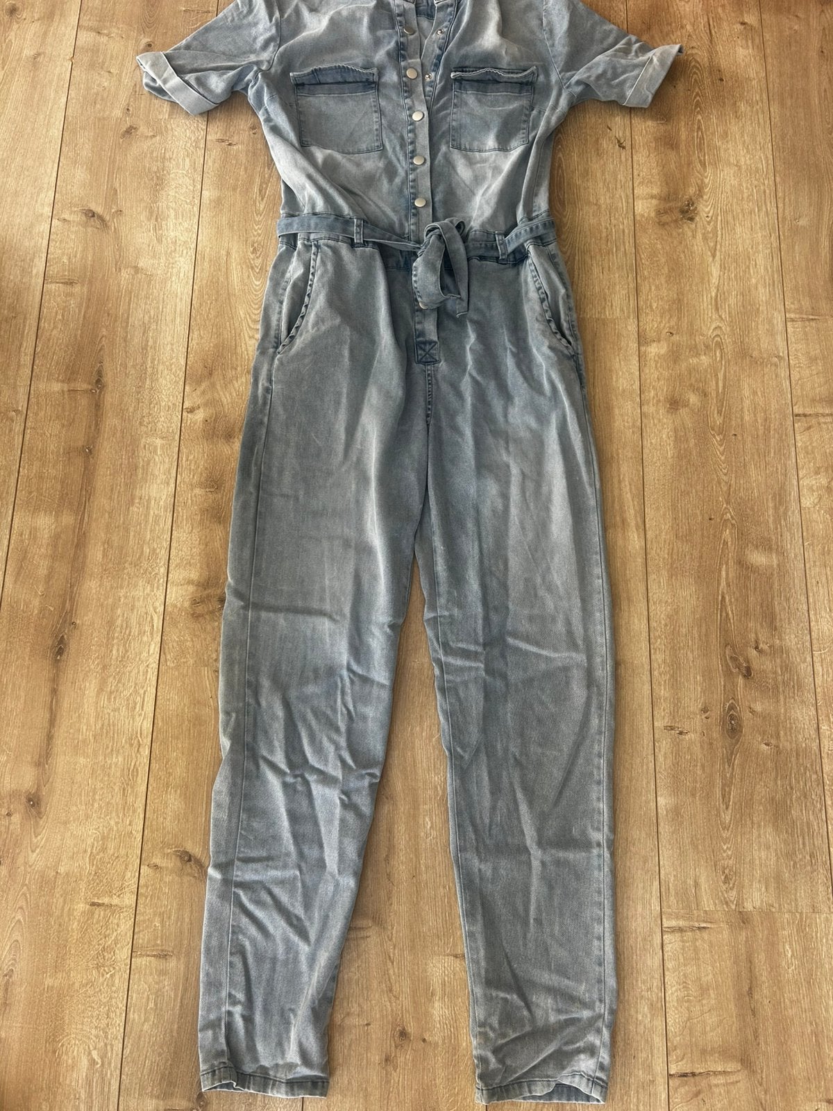 Florez jumpsuit S blauw dames jeans zomer, Ophalen of Verzenden, Zo goed als nieuw, Blauw