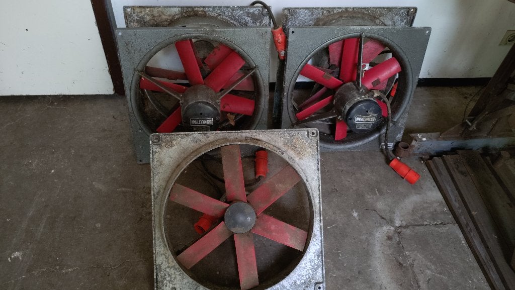 stal ventilator, 3x, Ophalen, Gebruikt, Ventilator