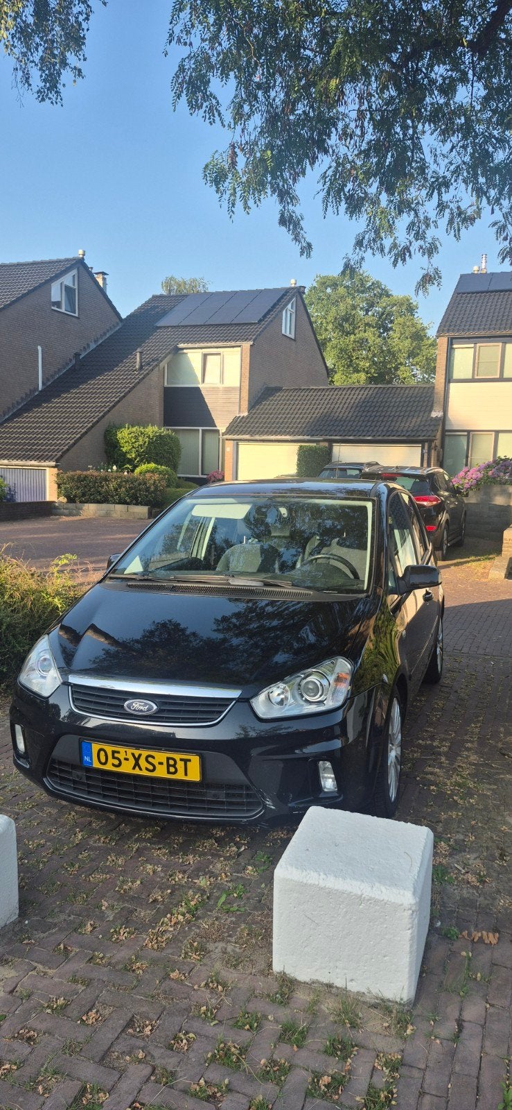 Ford C-Max 2.0 107KW AUT 2007 Zwart, 145 pk, Zwart, 4 cilinders, Leder en Stof