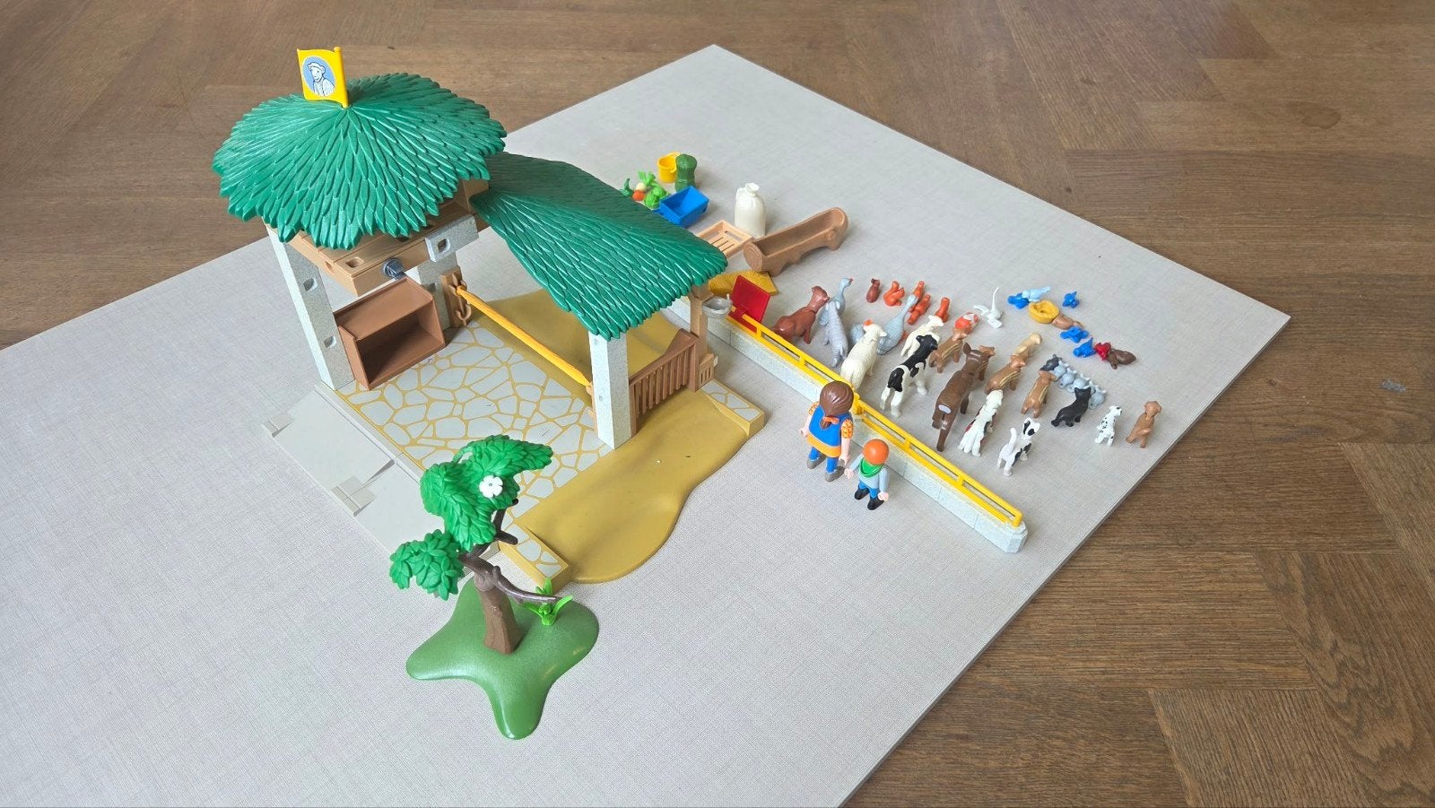 Playmobil Kinderboerderij met Dieren en Figuren, Kinderen en Baby's, Gebruikt, Gebouw, Complete set, Ophalen of Verzenden