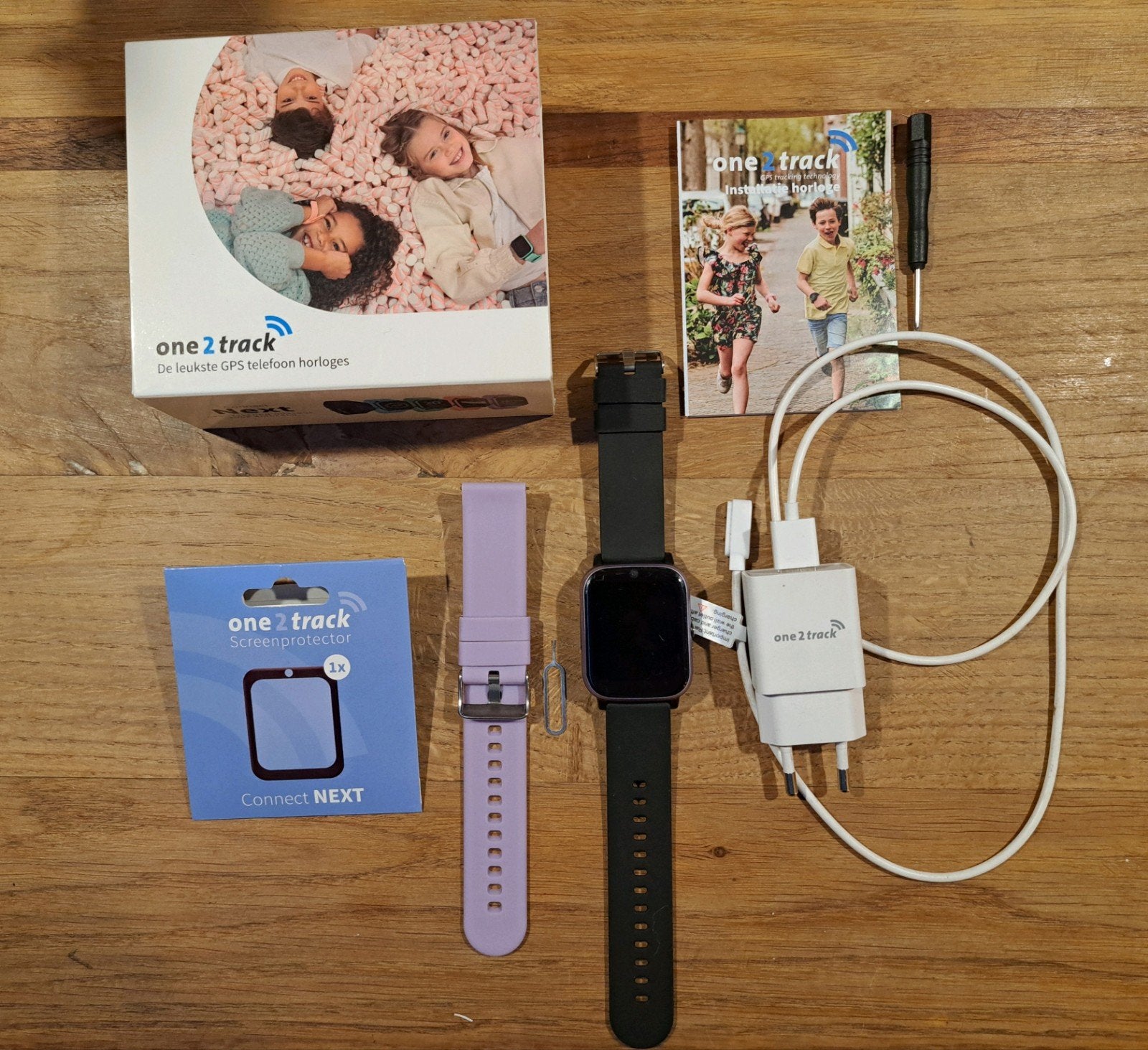 One 2 track connect next, Sieraden, Tassen en Uiterlijk, Horloges | Kinderen, Verzenden, Zo goed als nieuw, Meerkleurig, Jongen of Meisje