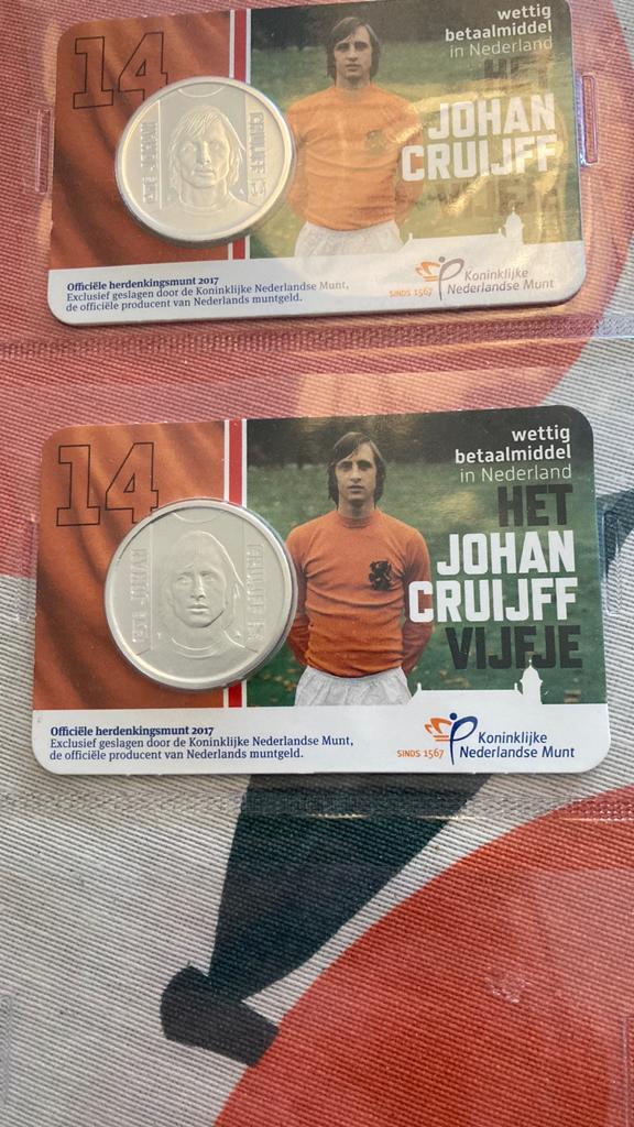 €5 coincard Johan Cruijff, Postzegels en Munten, Munten | Nederland, Ophalen of Verzenden, Koningin Beatrix, Euro's