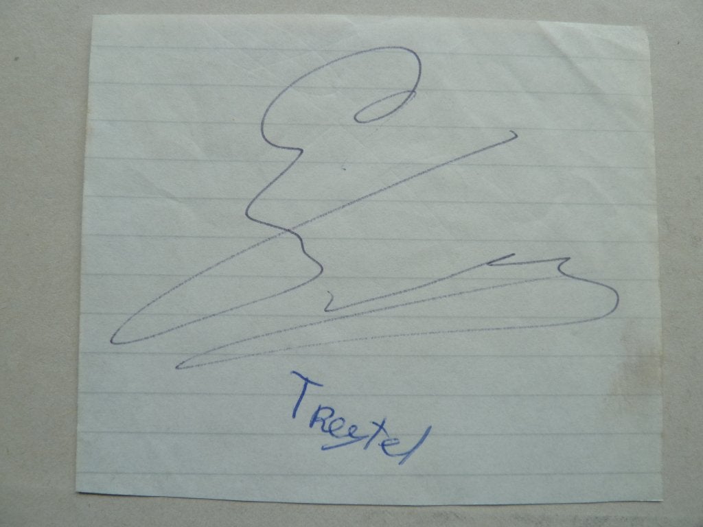 Handtekening.   Eddy.Treytel.   Feyenoord - AZ, Ophalen of Verzenden, Zo goed als nieuw, Feyenoord, Overige typen