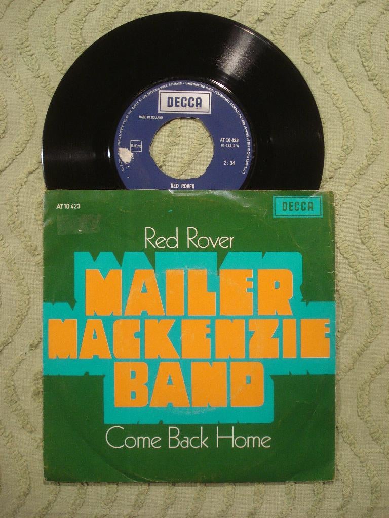 Mailer Mackenzie Band 7" Vinyl Single: ‘Red Rover’ (NL), 7 inch, Single, Ophalen of Verzenden, Zo goed als nieuw