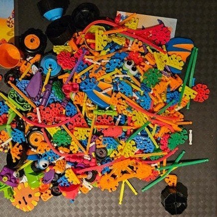 Hele grote partij Kid K'nex bouwblokken met handleidingen, Ophalen of Verzenden, Gebruikt, K'nex