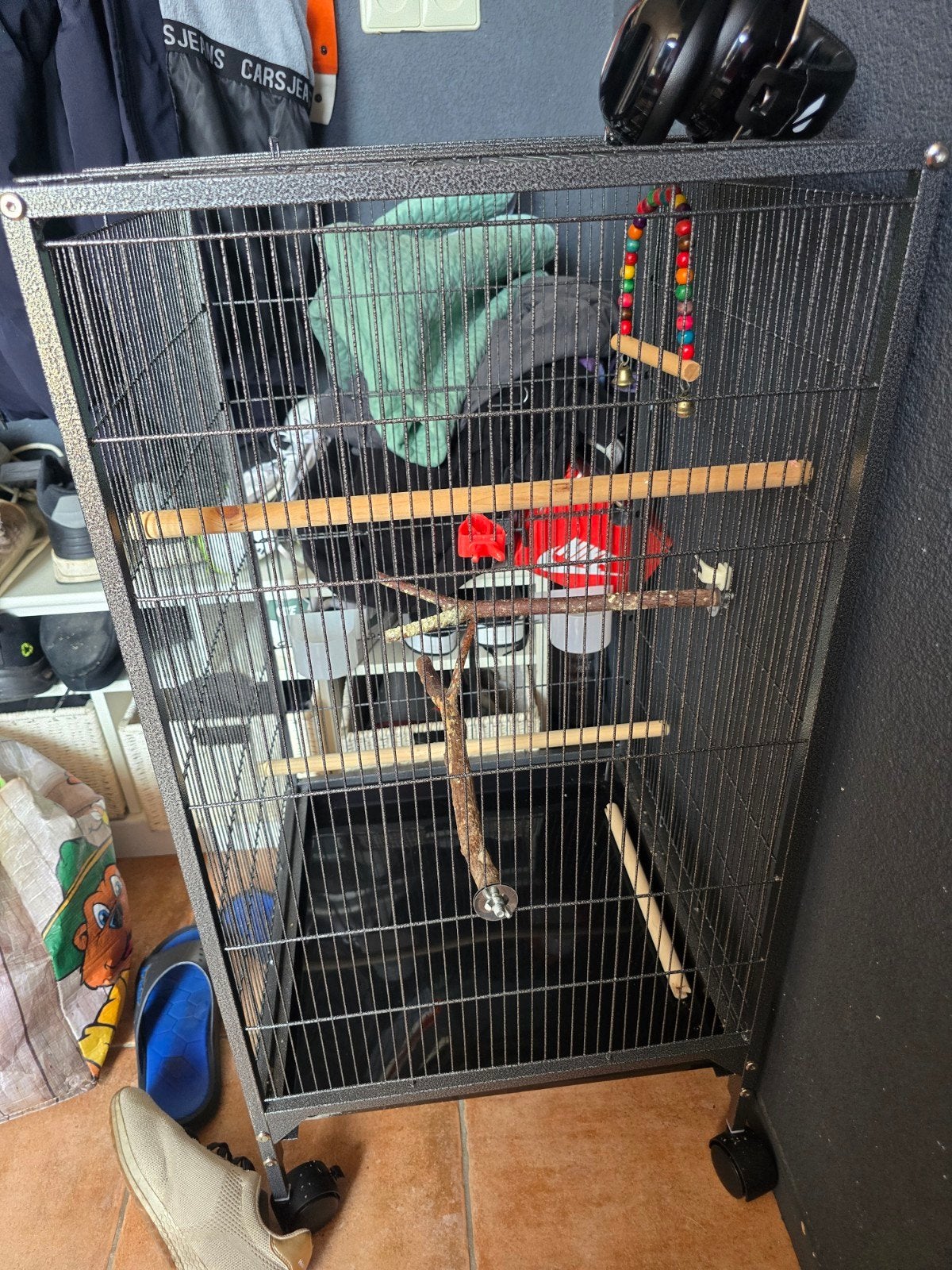 nette kooi, Ophalen of Verzenden, Zo goed als nieuw, Metaal, Vogelkooi