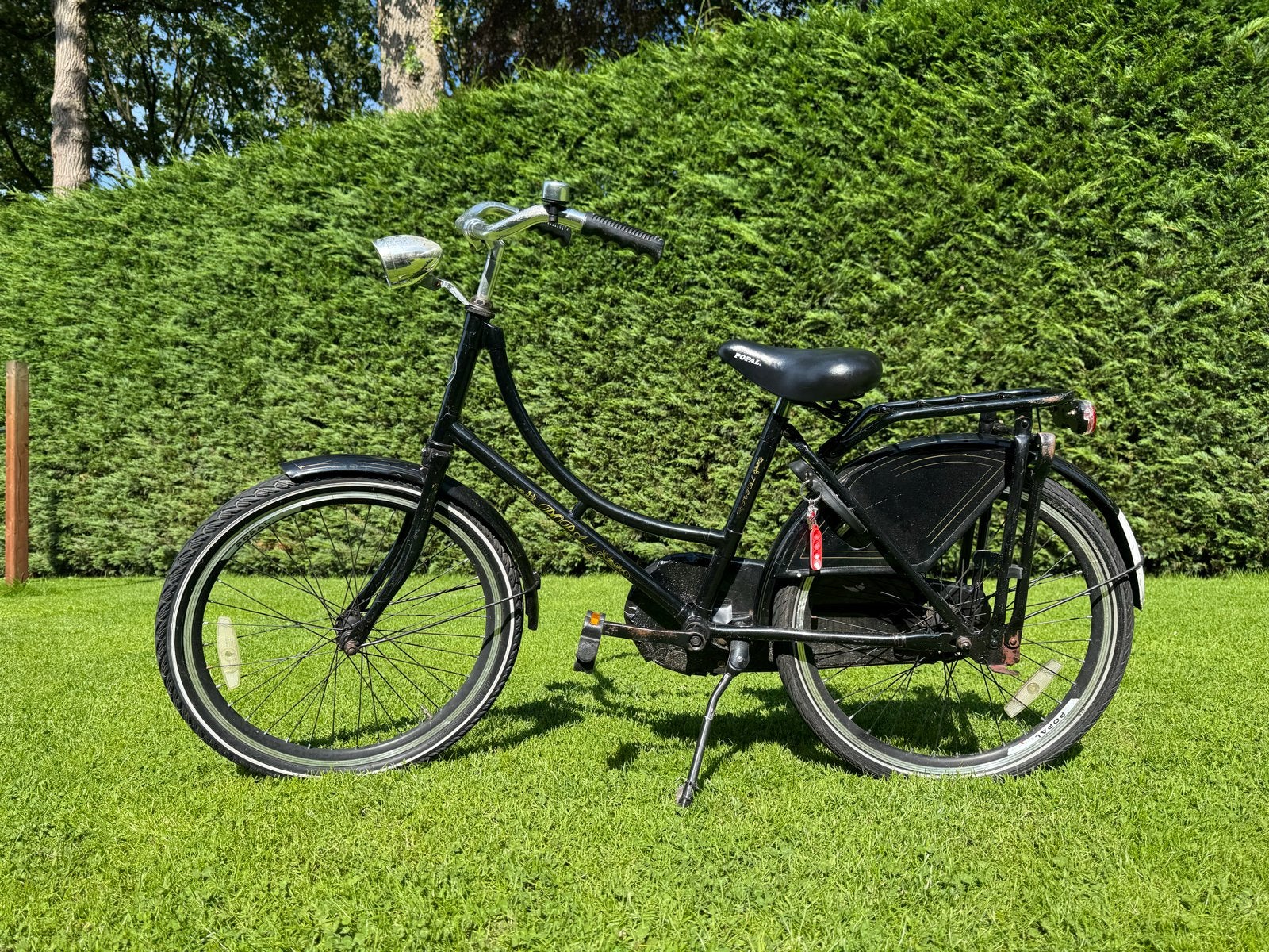 Popal Omafiets 22 inch - Zwart, Fietsen en Brommers, Terugtraprem, Minder dan 47 cm, Ophalen, Overige merken