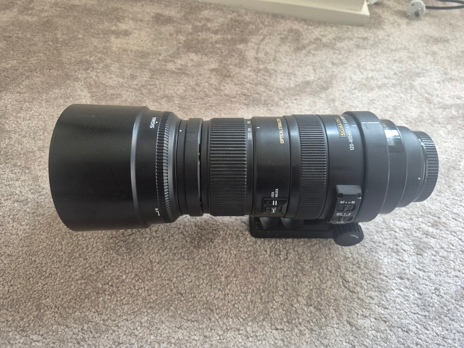 Sigma DG 120-400mm lens met EF mount, Audio, Tv en Foto, Fotografie | Lenzen en Objectieven, Ophalen, Gebruikt, Sigma, Autofocus