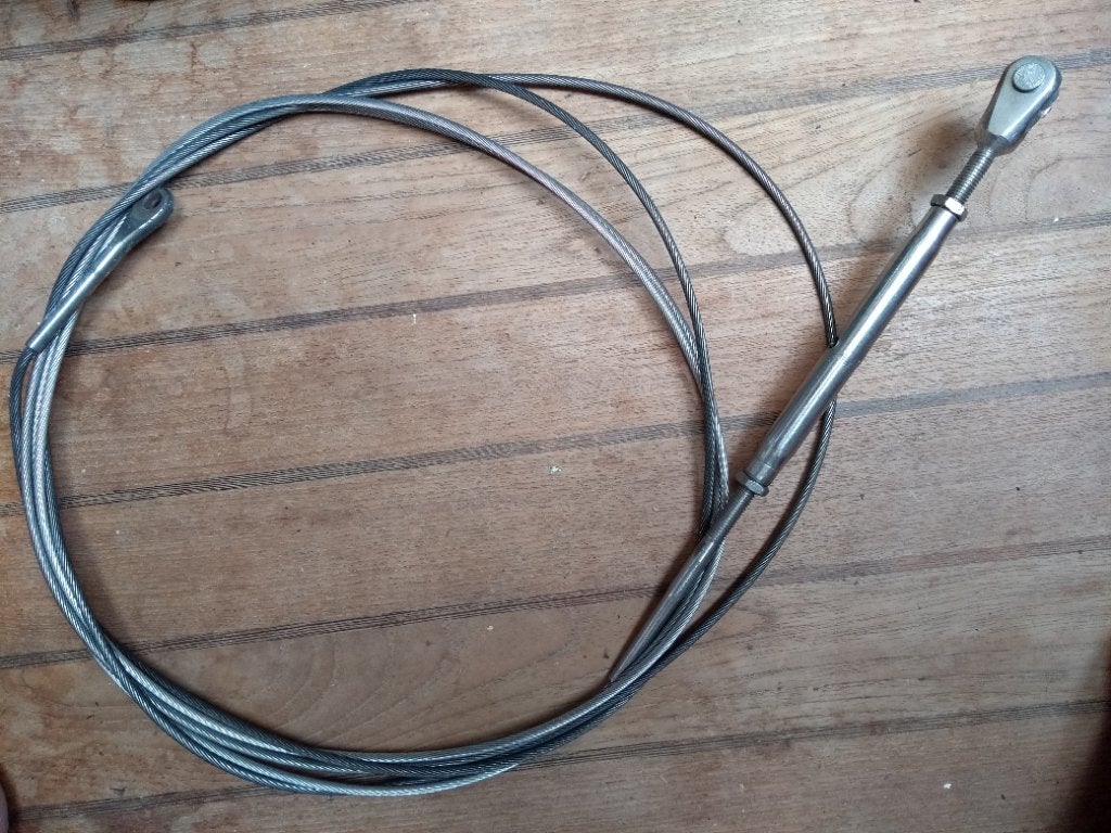 Stag rvs 4 mm staal draad met wantspanner verstaging, Ophalen of Verzenden, Gebruikt, Lijn of Blok