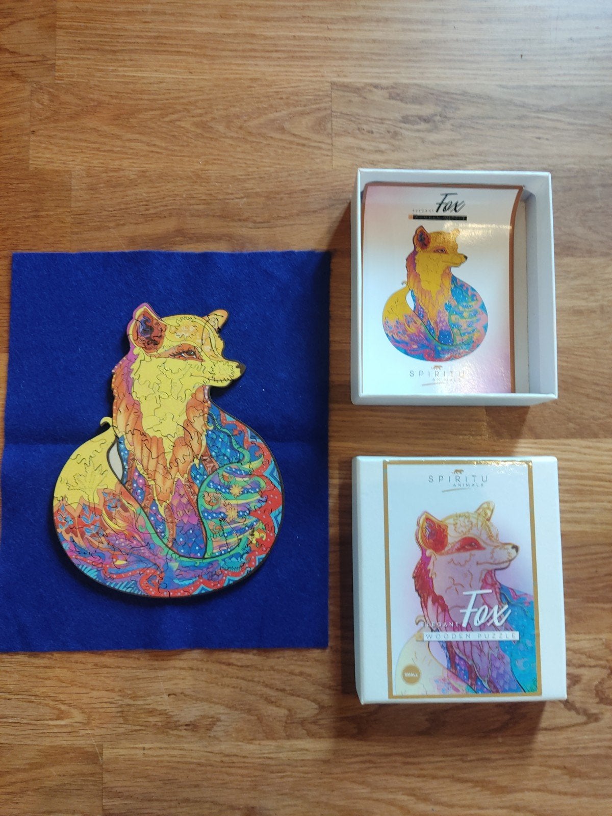 Houten minipuzzel Vos / Fox, speciale vorm stukjes, Ophalen of Verzenden, Minder dan 500 stukjes, Gebruikt, Legpuzzel