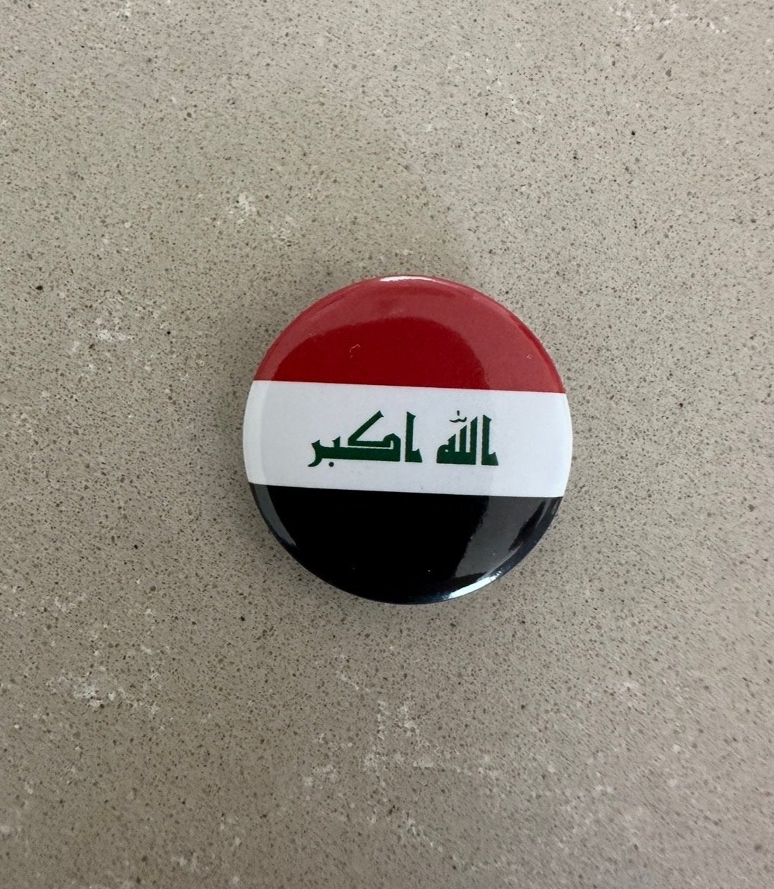 WK button Irak, Ophalen of Verzenden, Gebruikt, Stad of Land, Button