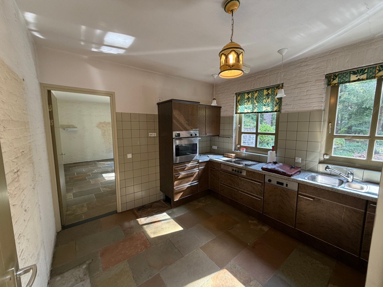 Complete Poggenpohl keuken met granieten bladen, op te halen, Ophalen, Gebruikt, Graniet of Steen, Hoekkeuken