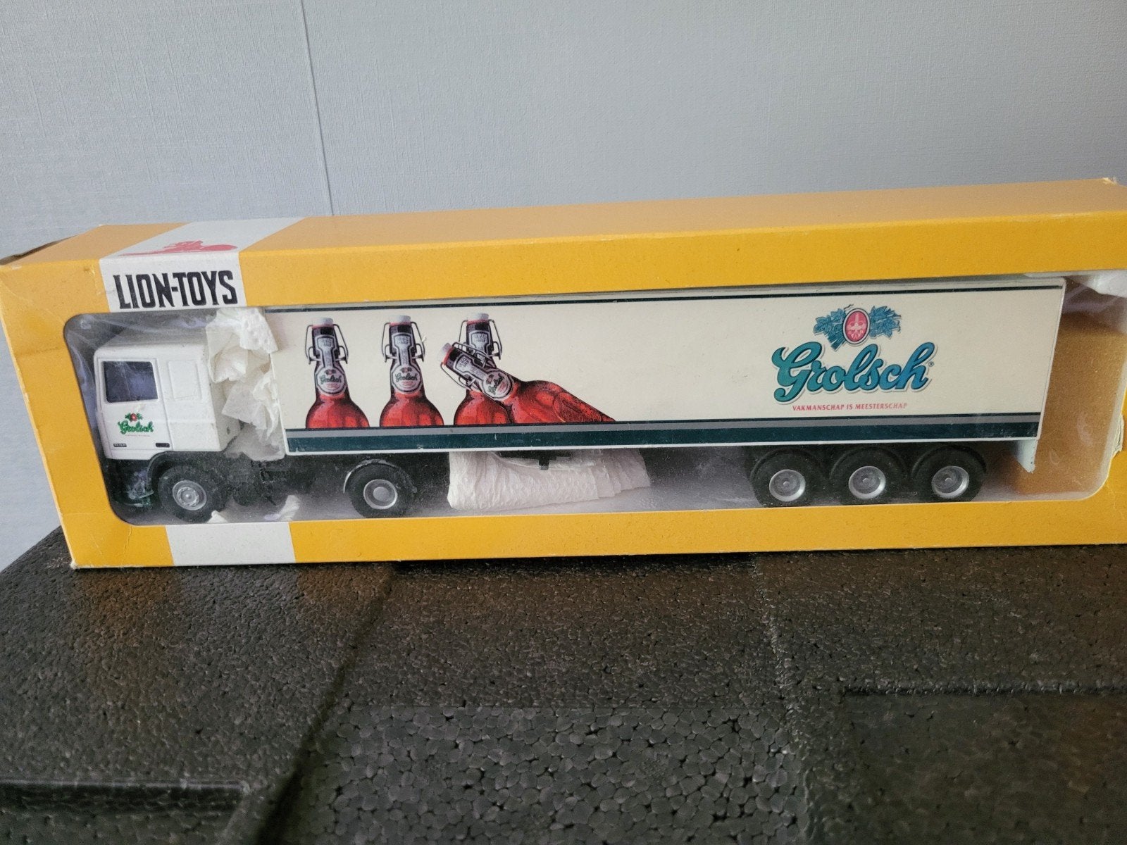 Lion Toys Grolsch Vrachtwagen Model - Zo goed als nieuw, Ophalen of Verzenden, Zo goed als nieuw, Bus of Vrachtwagen