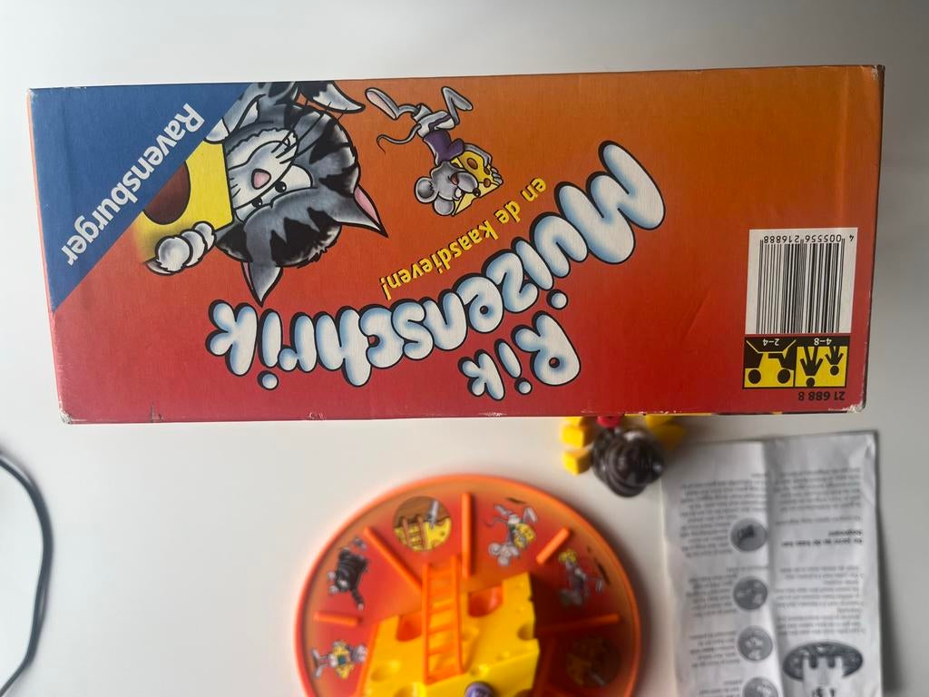 Rik de Muizenschrik en de Kaasdieven - Ravensburger Bordspel, Drie of vier spelers, Ophalen, Gebruikt