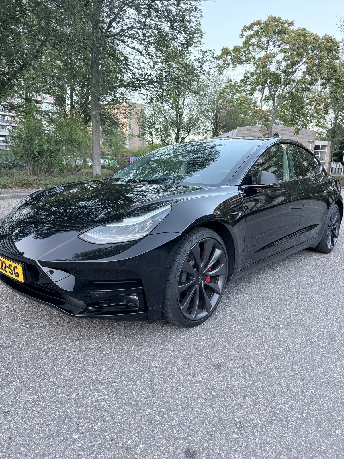 Tesla Model 3 Performance AWD 75 kWh | SOH 88,6% |, Automaat, 1831 kg, Zwart, Zwart