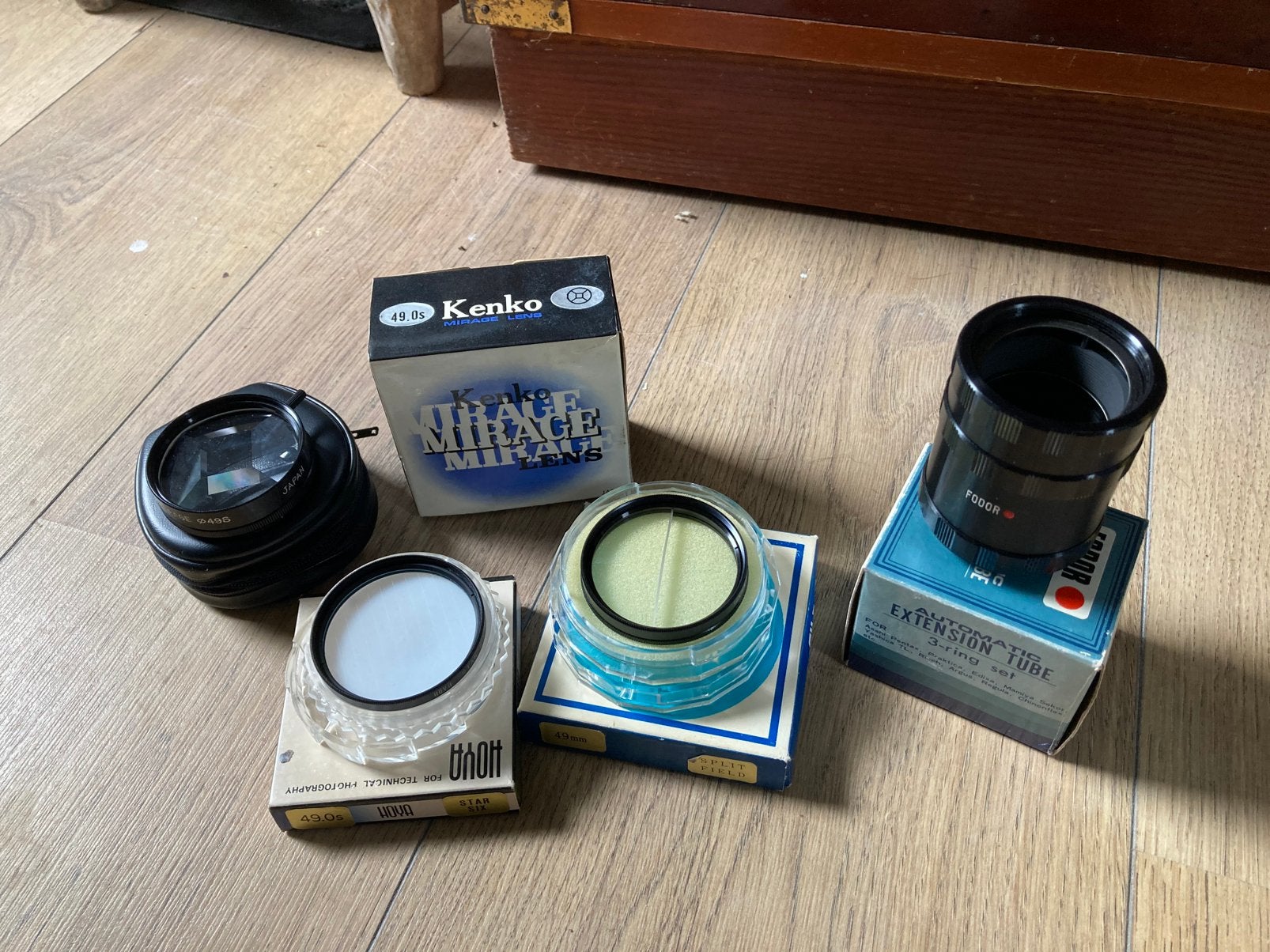Extension tube en 49 mm filters: star, split-field, mirage, Ophalen, Zo goed als nieuw, Overige typen