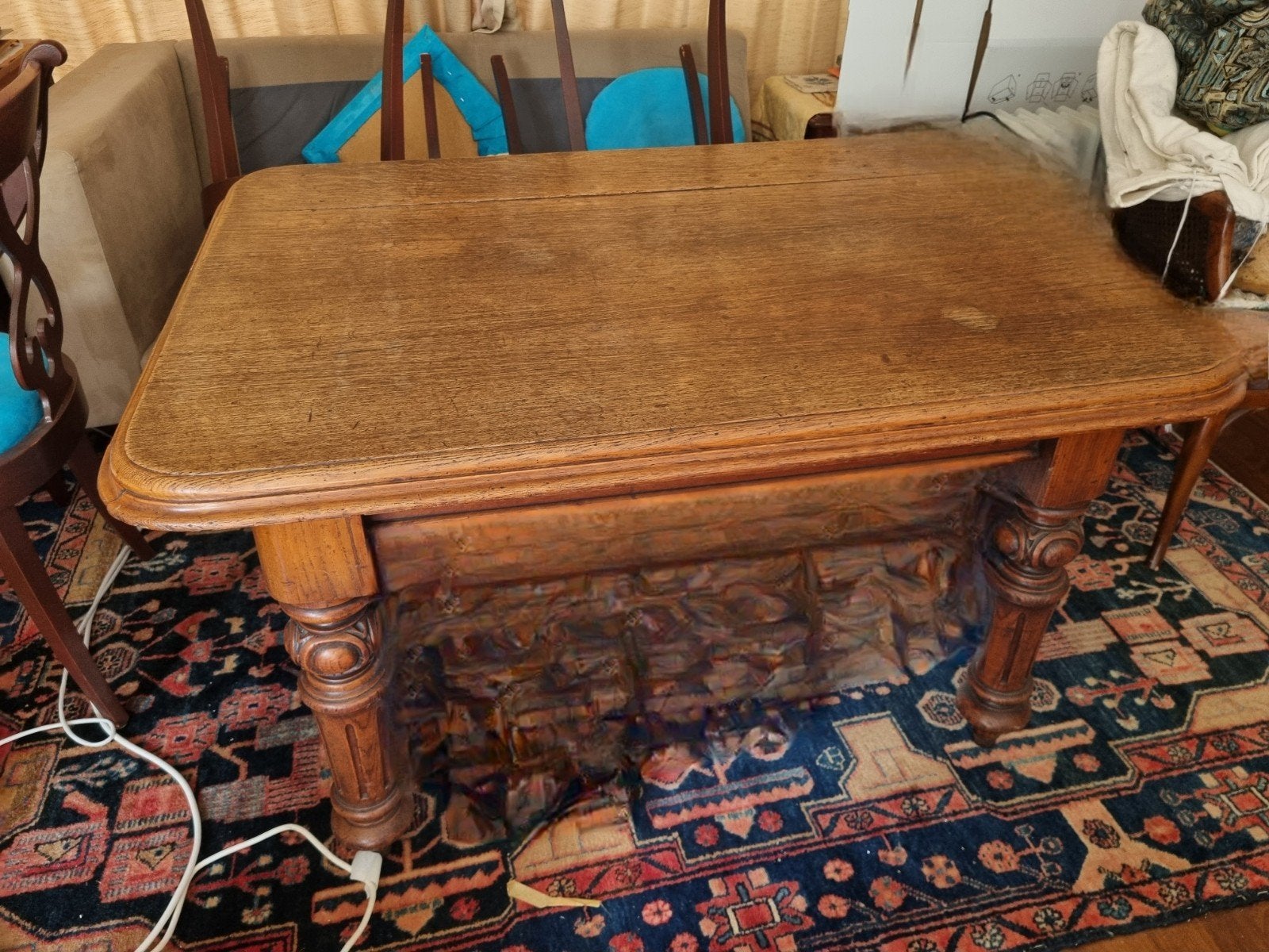 tafel massief hout - moet weg, Ophalen