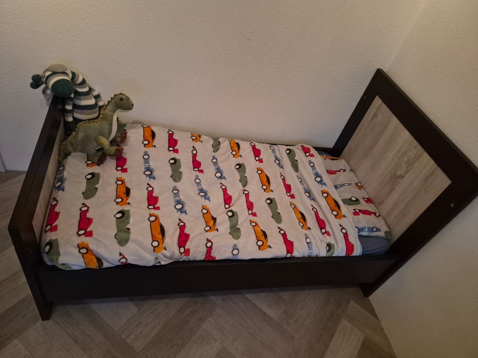 Peuterbed met lattenbodem en matras, Gebruikt, 70 tot 85 cm, 140 tot 160 cm, Ophalen