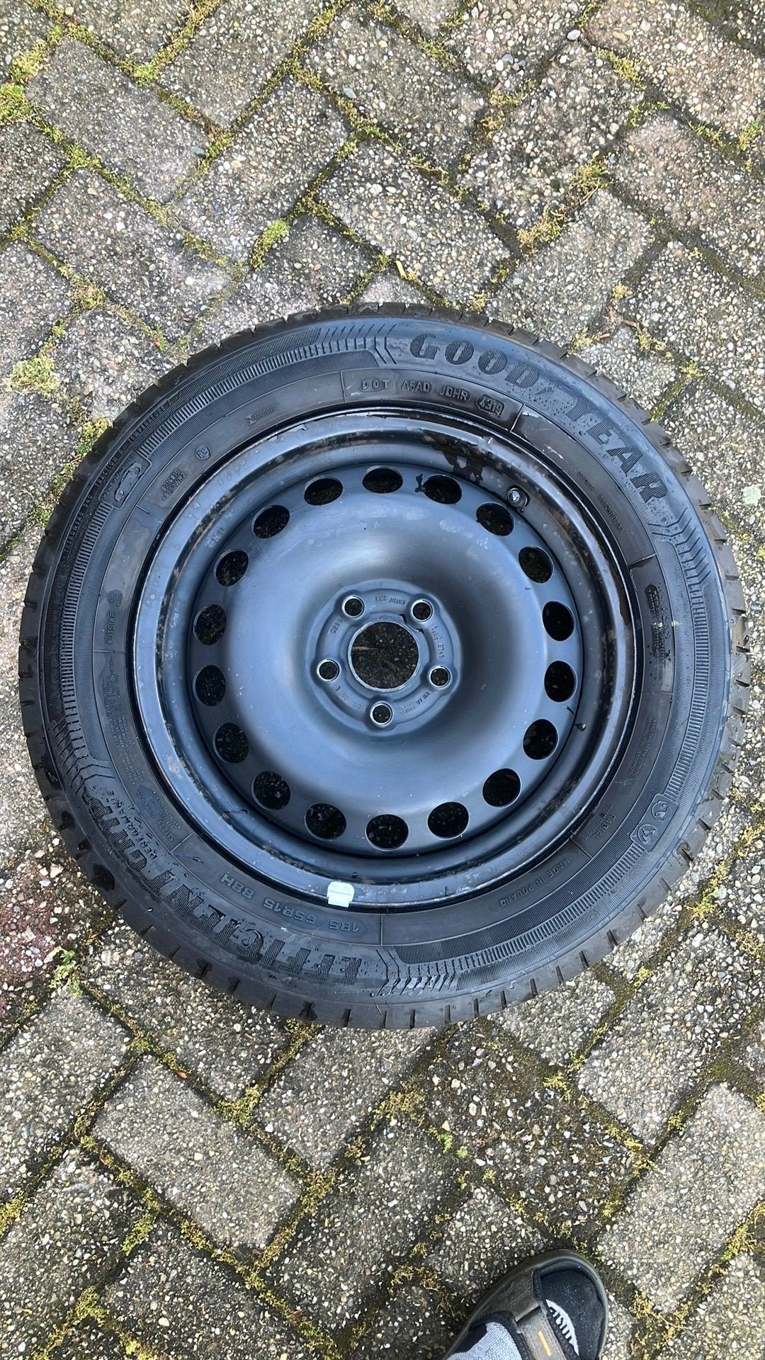 Reservewiel 185/65-R15 -VW POLO -Skoda Fabia - Seat Ibiza, Auto-onderdelen, Banden en Velgen, Ophalen, Gebruikt, 15 inch, Banden en Velgen