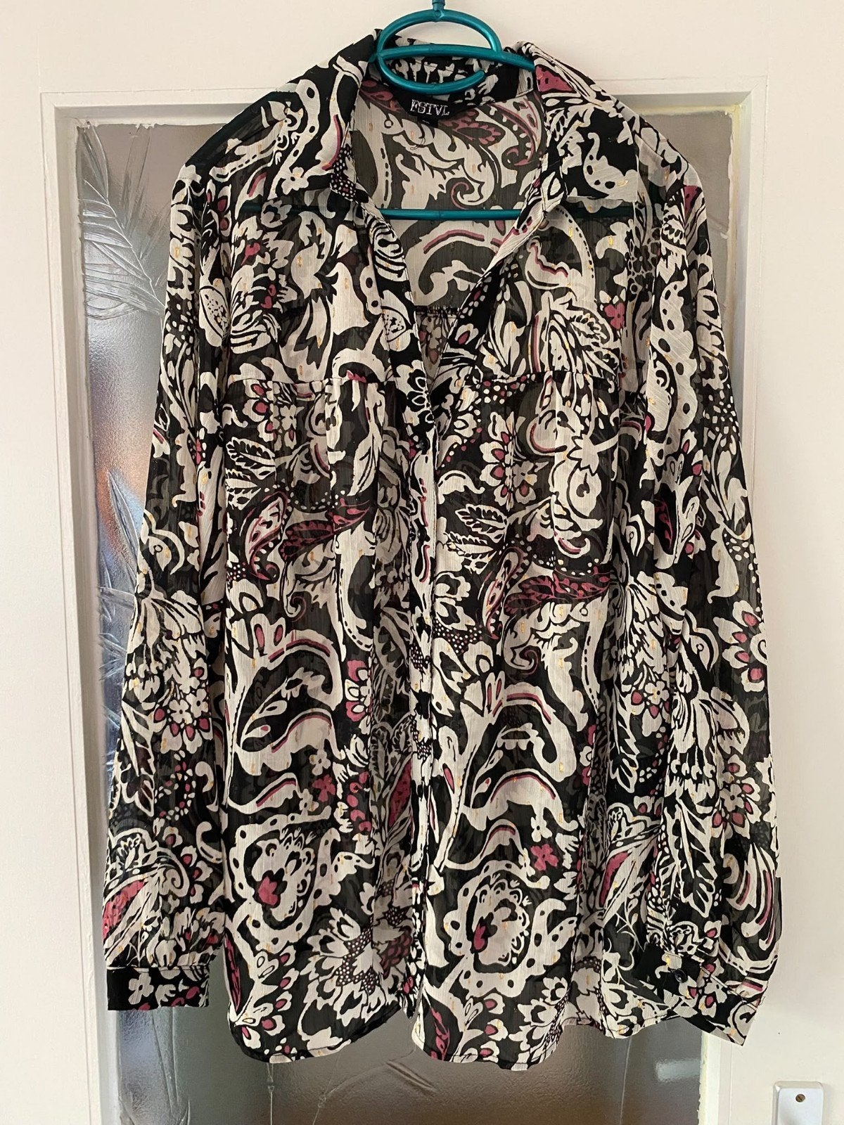 blouse festival ms mode maat 46, Kleding | Dames, Ophalen of Verzenden, Zo goed als nieuw, Maat 46/48 (XL) of groter, Blauw