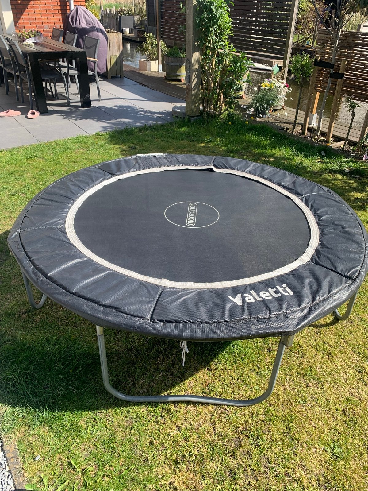 Bijna gratis! Monzana Valetti Trampoline 180 cm doorsnede, Ophalen, Gebruikt