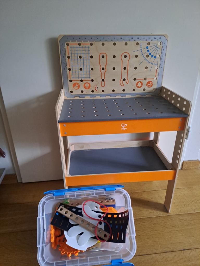 Hape wetenschappelijke werkbank, deluxe, Kinderen en Baby's, Speelgoed | Educatief en Creatief, Ophalen, Gebruikt