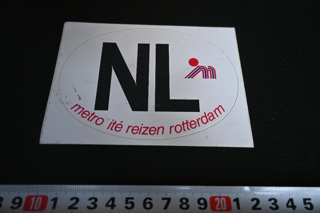 sticker Bumperstickel NL Nederland Rotterdam Metro ité reize, Ophalen, Zo goed als nieuw