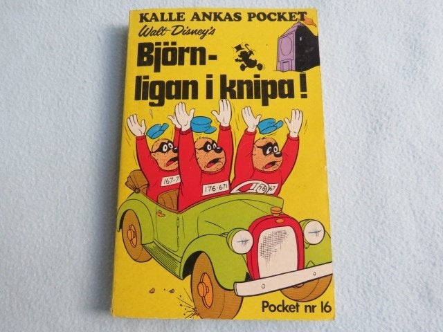 Zweeds: Vintage Kalle Anka Pocket nr. 16 uit 1974, Eén stripboek, Ophalen of Verzenden, Zo goed als nieuw, Disney