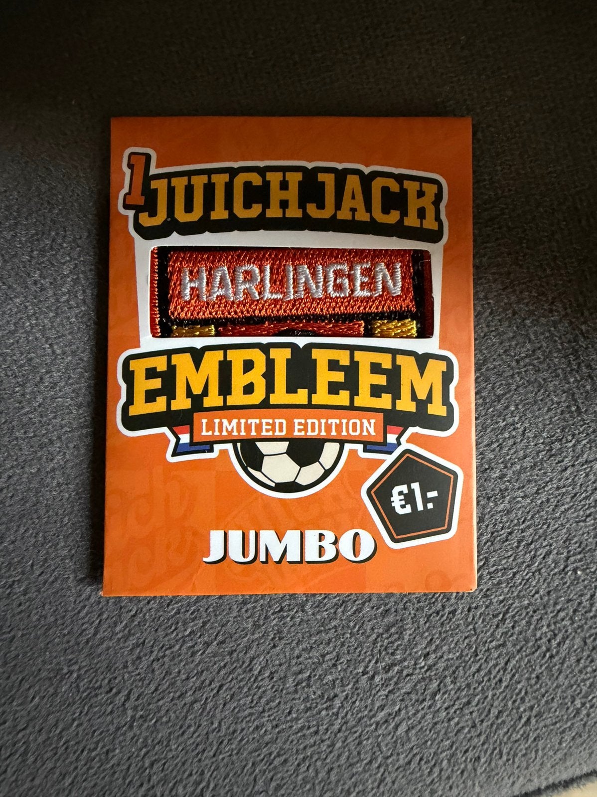 Juichjack embleem Harlingen, Hobby en Vrije tijd, Spaarzegeltjes, Ophalen of Verzenden, Winkel, Super of Benzinepomp, Zegels, Bonnen of Punten