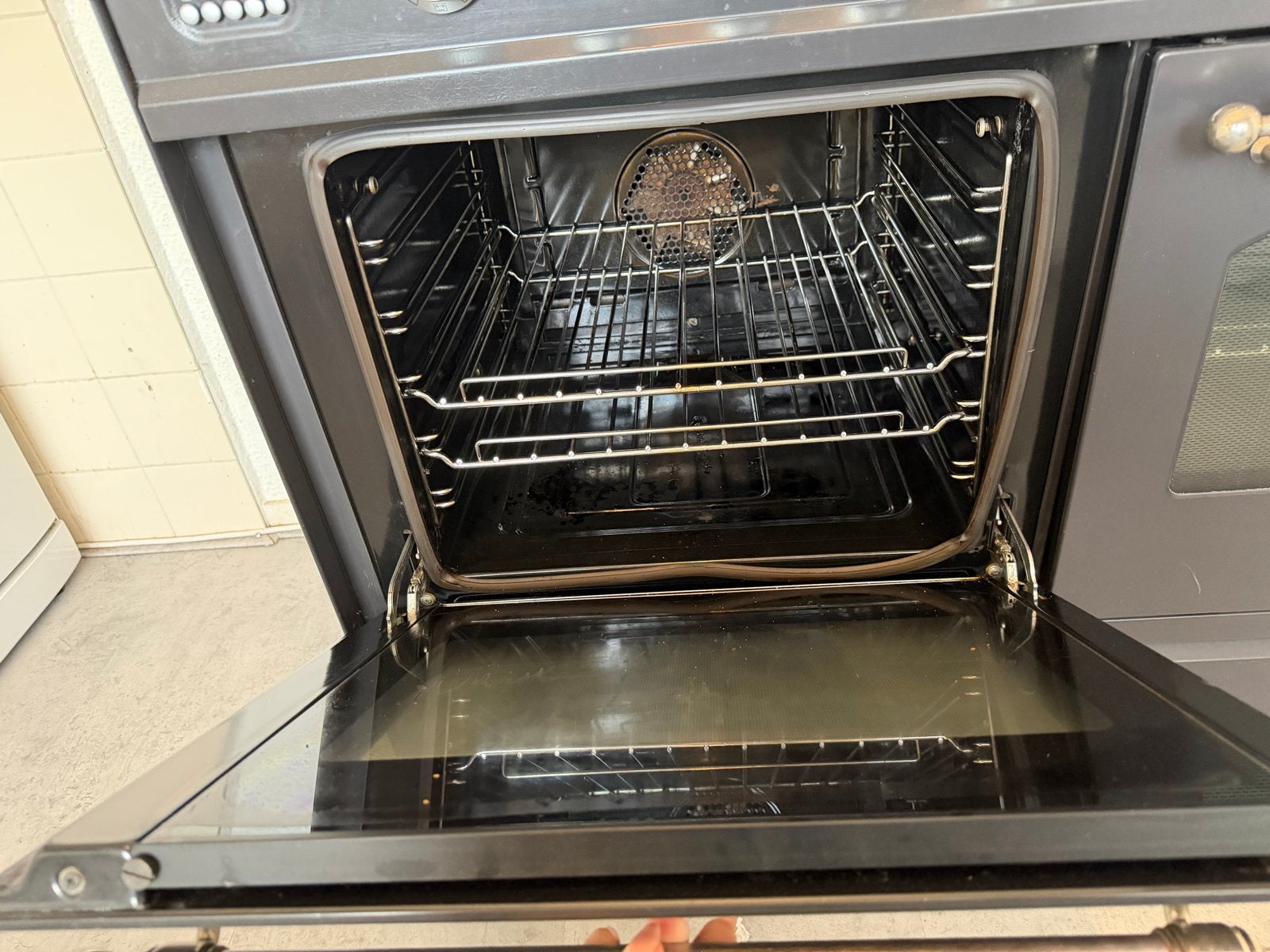 Boretti Fornuis met Dubbele Oven en Gasfornuis, Ophalen, Gebruikt, 60 cm of meer, Grill