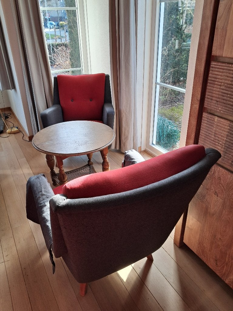 2 Vintage fauteuils, Antiek en Kunst, Antiek | Meubels | Stoelen en Banken, Ophalen
