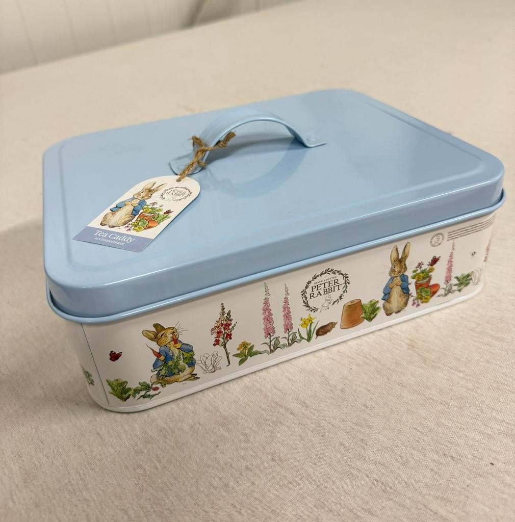 Peter Rabbit Classic Tea Caddy - Blikken theedoos thee-doos, Verzamelen, Blikken, Nieuw, Thee, Ophalen of Verzenden