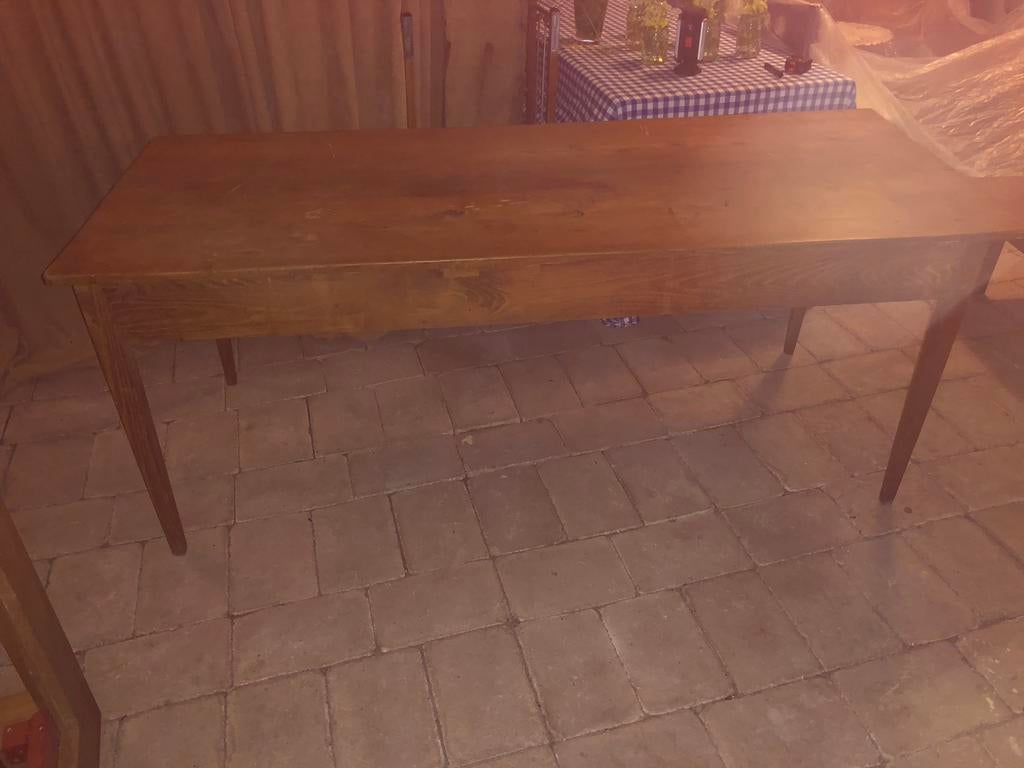 Antieke tafel, Ophalen of Verzenden, Zo goed als nieuw, 200 cm of meer, Minder dan 50 cm