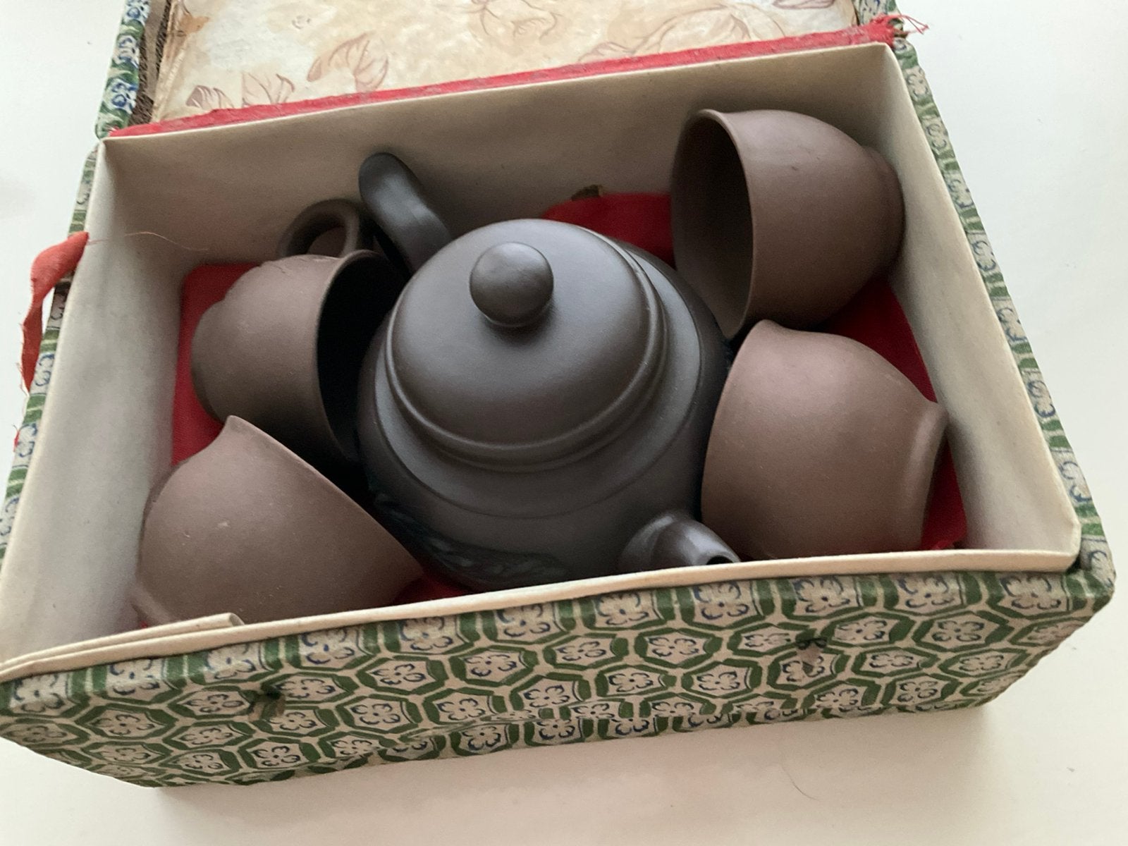 Set Yixing Zisha theepot en kopjes, Ophalen of Verzenden