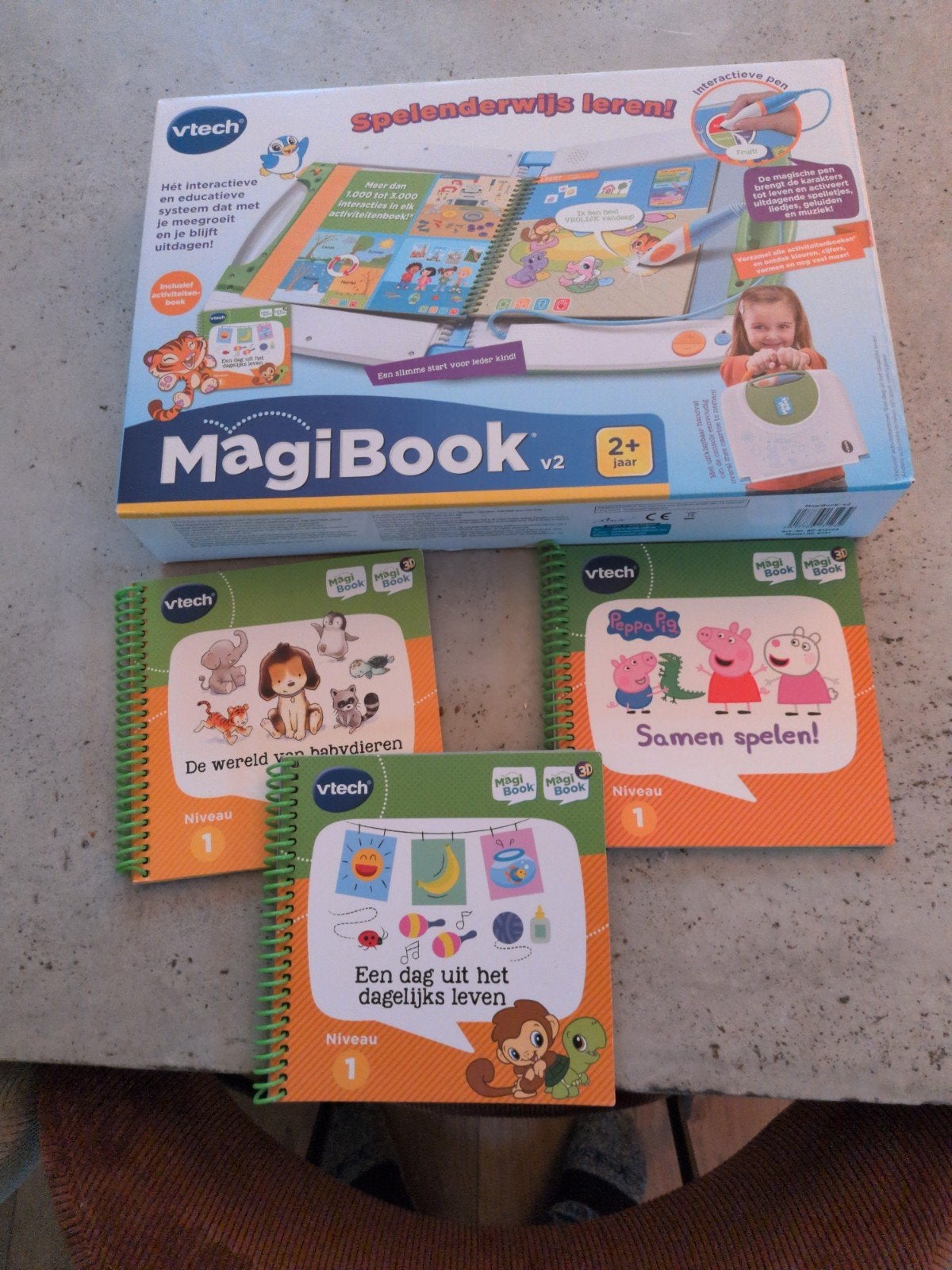 VTech MagiBook v2 met 3 boeken - Interactief leren, Ophalen, Gebruikt, Puzzelen, Met geluid
