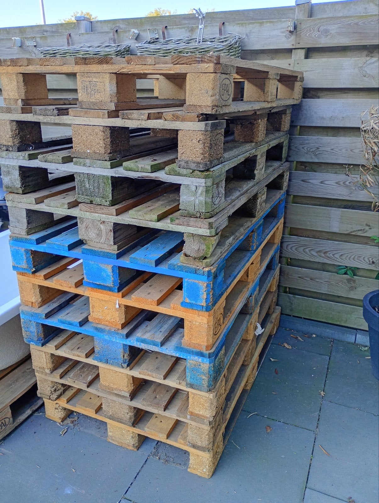 10 x Euro pallets, Doe-het-zelf en Verbouw, Hout en Planken, Ophalen, Gebruikt, Pallet