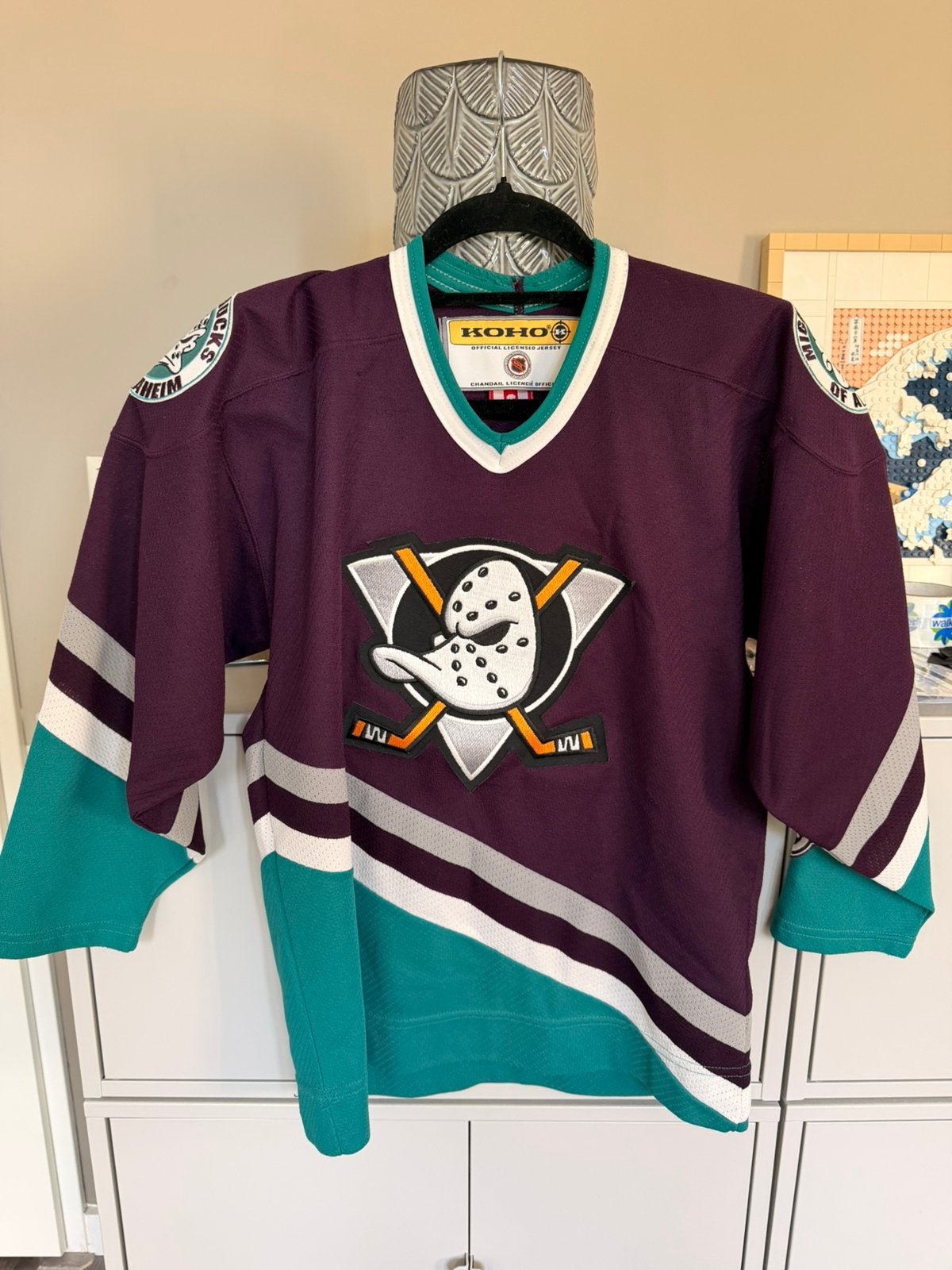 Mighty Ducks of Anaheim Koho maat BOYS XL, Kleding | Heren, Ophalen, Zo goed als nieuw, Maat 56/58 (XL), Voetbal