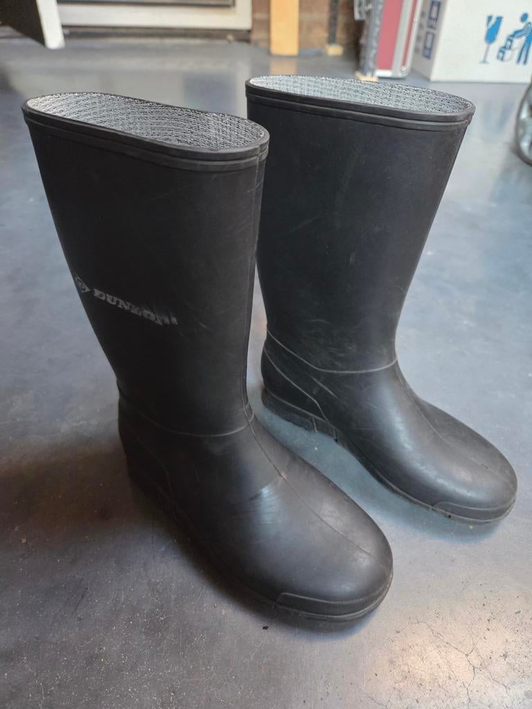 Dunlop regenlaarzen maat 31 zwart, Ophalen of Verzenden, Zo goed als nieuw, Jongen of Meisje, Laarzen