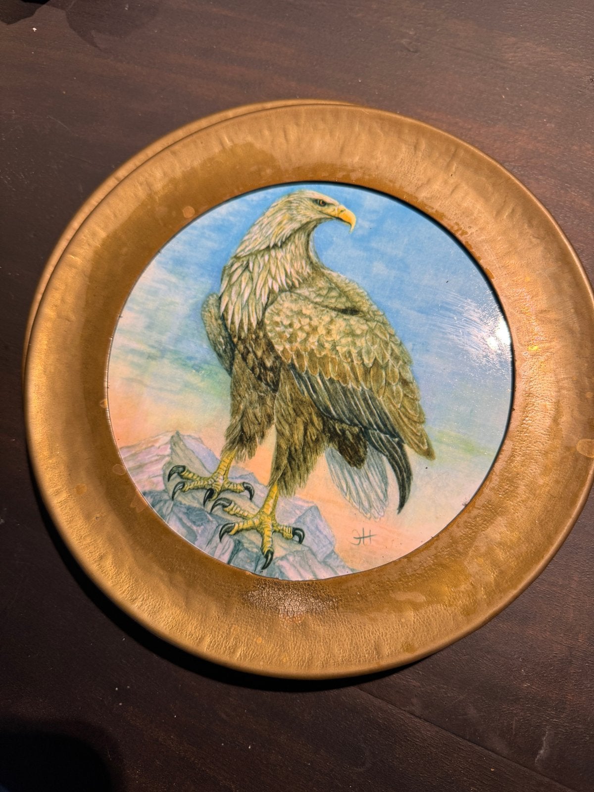 Irene hüllen, 4 decoratieve borden met vogelafb., Ophalen of Verzenden