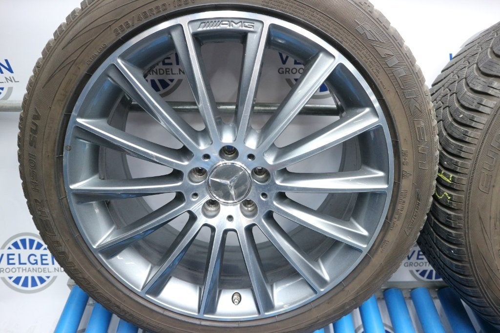 20 inch Mercedes GLC AMG velgen winterset origineel 5x112, Gebruikt, 255 mm, Banden en Velgen, Nvt