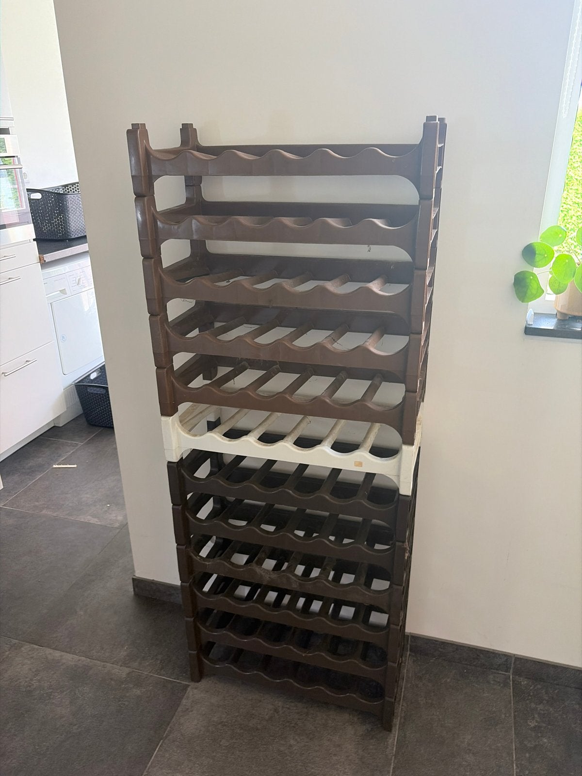 Curver wijnrek - Made in Holland, Ophalen, Kunststof, Gebruikt, 25 flessen of meer