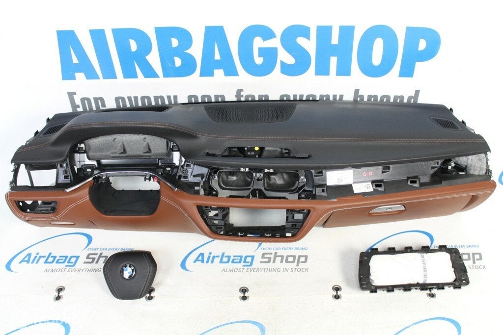 Airbag set Dashboard leer bruin cognac HUD BMW 7 G11 G12, Auto-onderdelen, Gebruikt, Ophalen of Verzenden