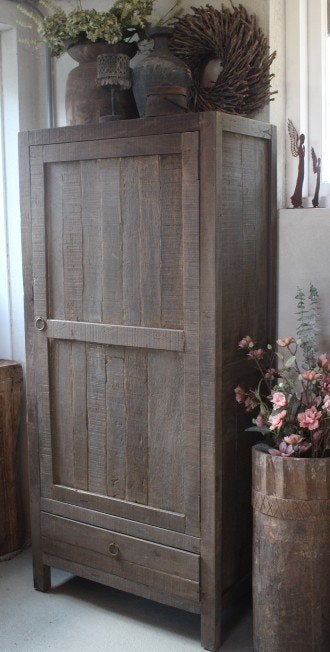 kast 1 deur Barry driftwood, Ophalen, Nieuw, Minder dan 150 cm, Nvt