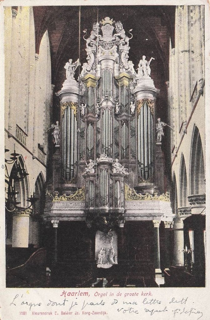 702-269-021 Haarlem Orgel In De Groote Kerk, Verzenden, Voor 1920, Noord-Holland