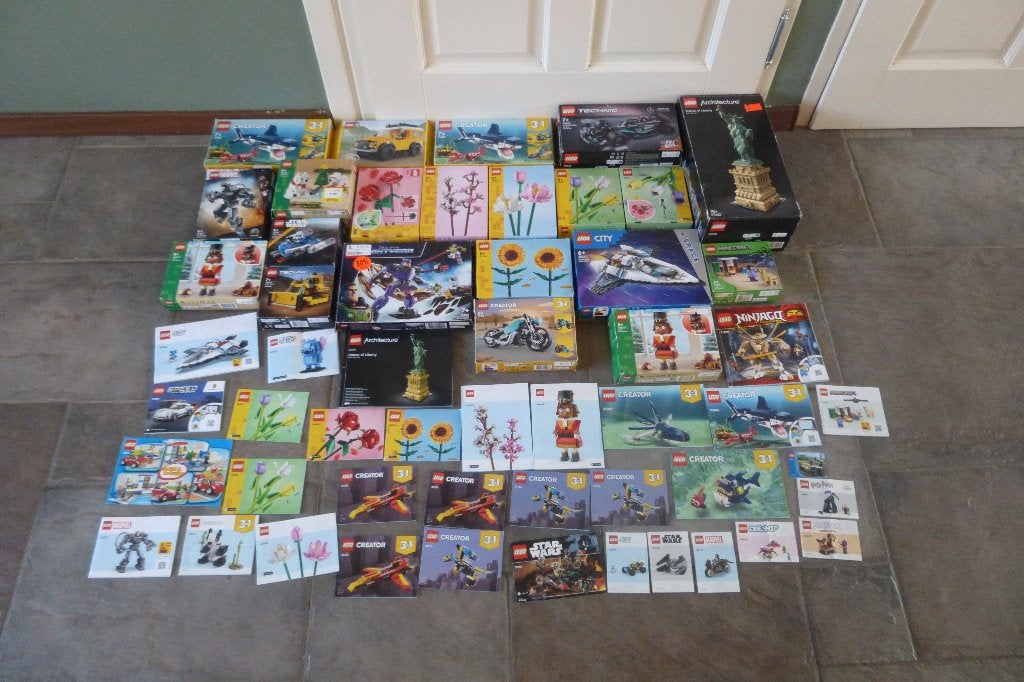Meer dan 20 lege Lego dozen en boekjes, Ophalen, Gebruikt, Overige typen, Lego