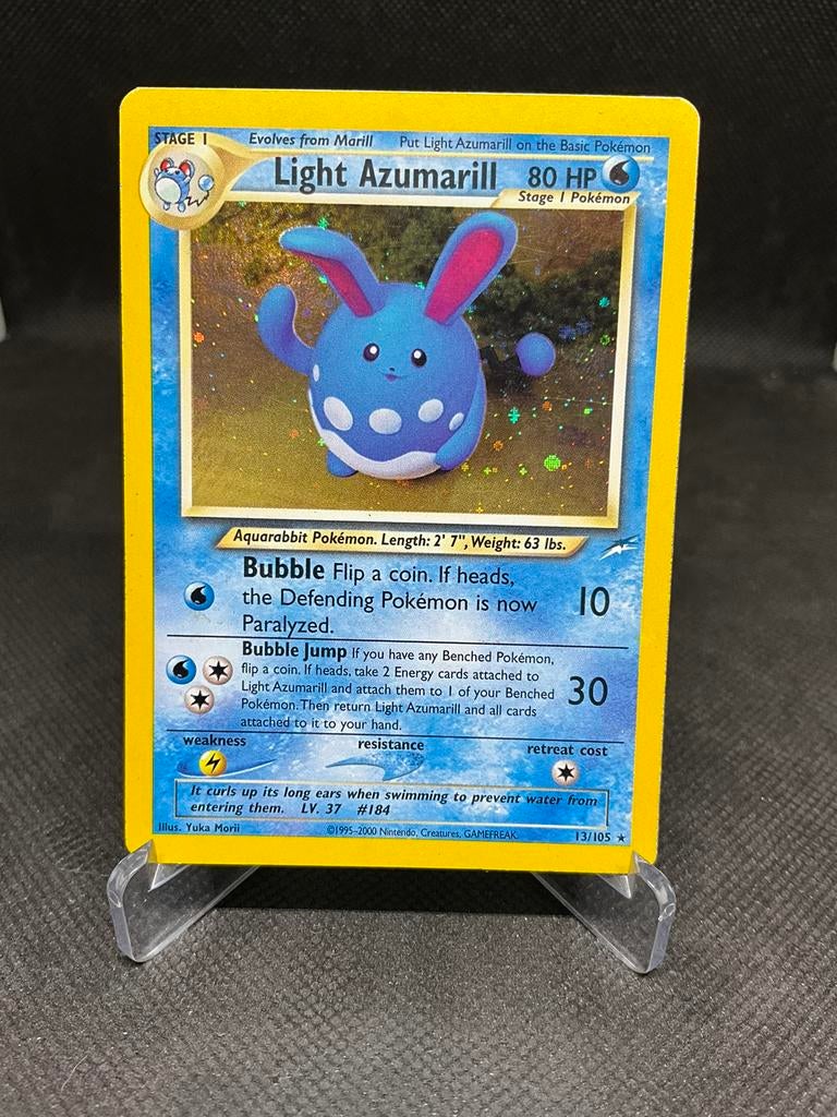 Light azumarill nde 13, Hobby en Vrije tijd, Verzamelkaartspellen | Pokémon, Zo goed als nieuw, Losse kaart, Ophalen of Verzenden