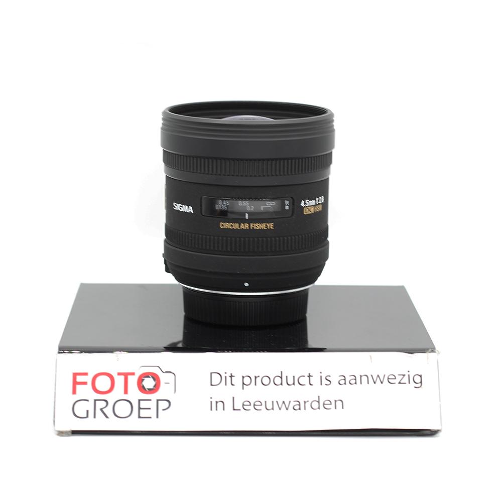 Sigma 4.5mm F2.8 EX DC Fisheye HSM Nikon F (Leeuwarden), Niet ingevuld, Gebruikt, Groothoek Fisheye-lens, Niet ingevuld